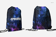Drawstring Backpack 2 Mockup Set, a Product Mockup by creatsy4 (Thumbnail 4 of 9)