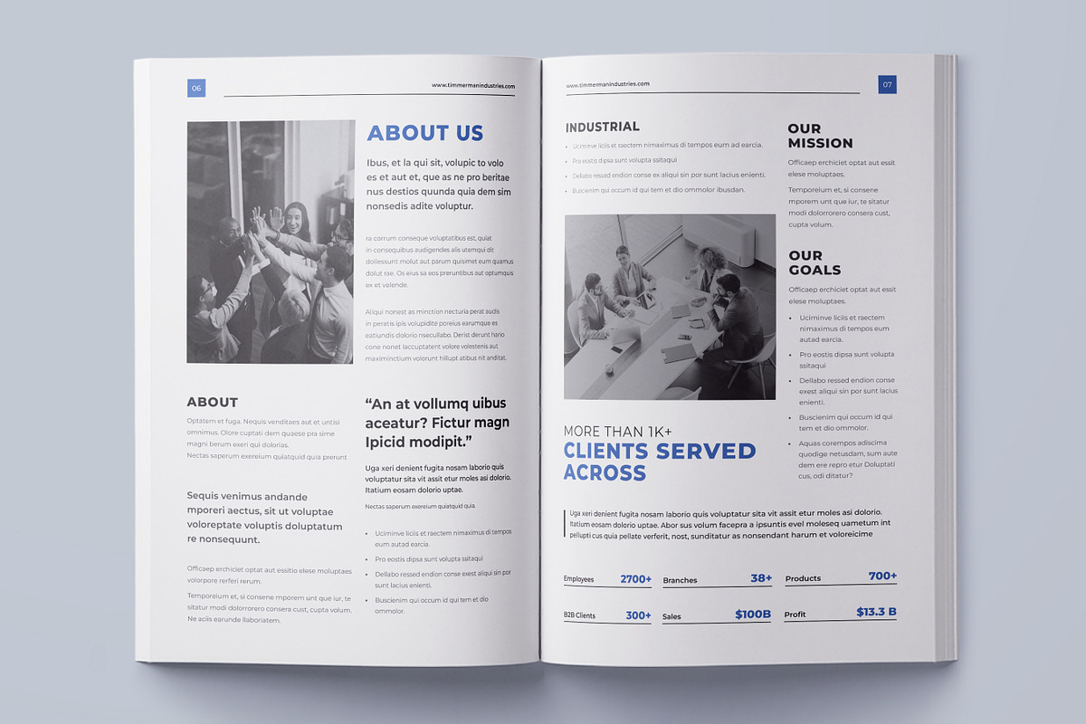 Company Profile Template | Handbook, a Brochure Template by Niofix (Photo 2 of 6)
