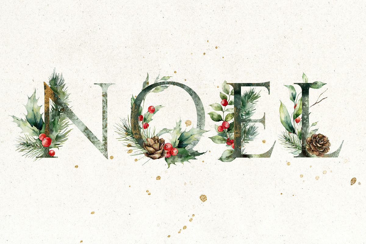 Christmas watercolor Winter Berries, a Seasonal Illustration by Yuliya Derbisheva (Photo 11 of 17)