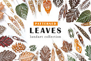 Patterned Leaves- Landart collection, an Object Graphic by Struvictory.art (Thumbnail 1 of 8)