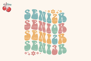 Senior 2023 Retro Graduation SVG