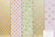 Gold Foil Digital Papers in Grandmas, a Pattern Graphic by Amanda Ilkov (Thumbnail 3 of 4)