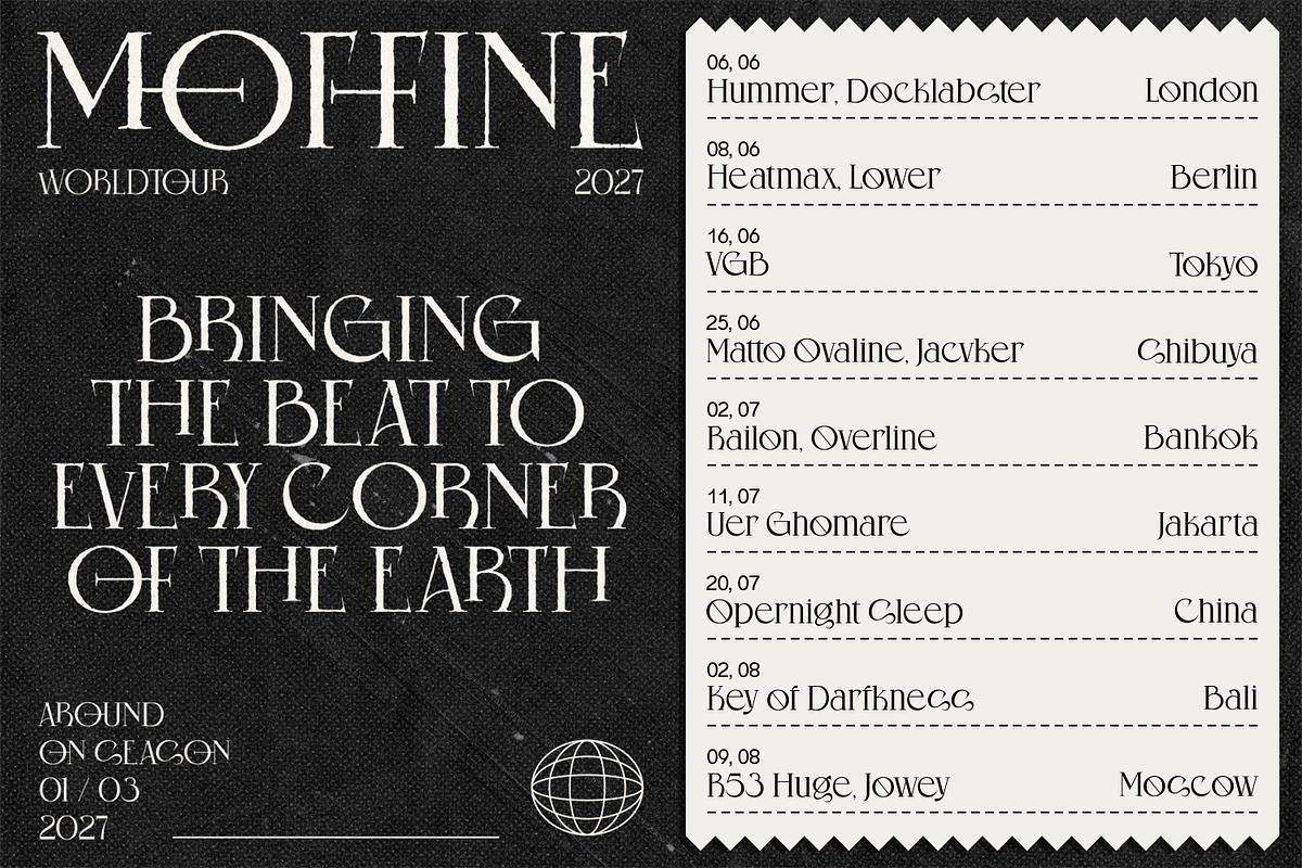 Noisera - Distressed Serif Font, a Serif Font by shineink.designlab (Photo 4 of 15)