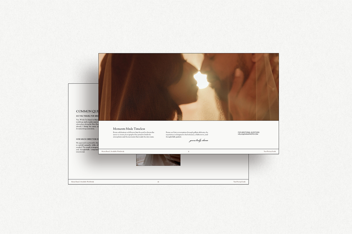 Romantic Canva Pricing Guide, a Presentation Template by Seventh Made (Photo 4 of 4)