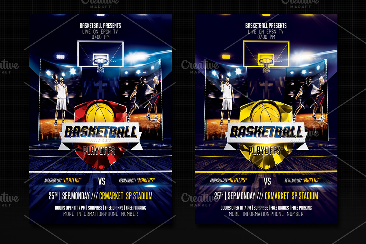 Basketball Flyer, a Flyer Template by Basez Flyers (Photo 4 of 9)