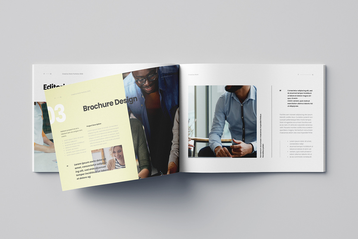 Portfolio Template | MS Word & EPS, a Brochure Template by HiveArts (Photo 8 of 9)