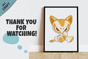 Chibi animals set 09. Tshirt, PNG., an Animal Illustration by KENO Mascots (Thumbnail 6 of 6)