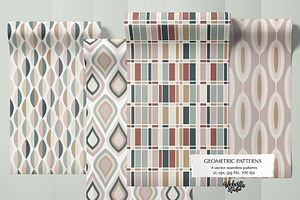 Geometric Wallpapers, a Wallpaper Graphic by Bloomart Studio