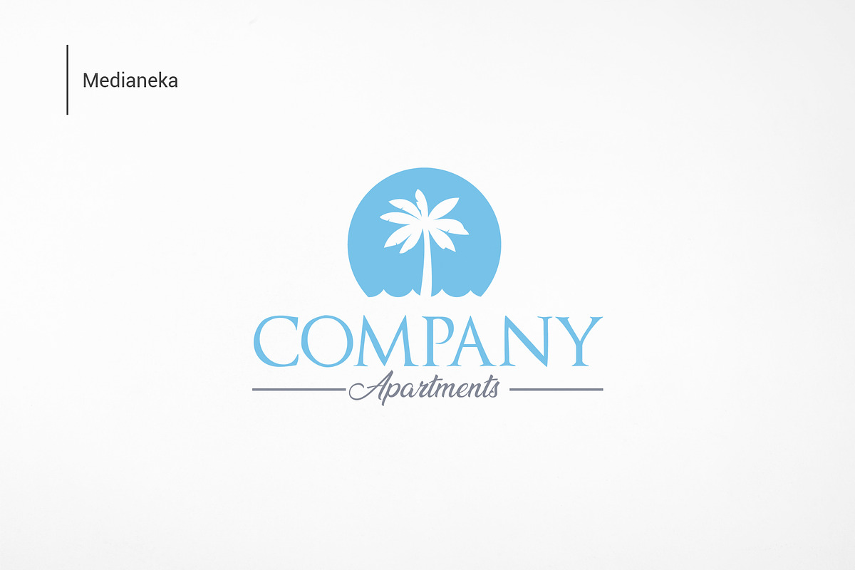 Beach resort logo design, a Branding & Logo Template by Medianeka (Photo 2 of 4)