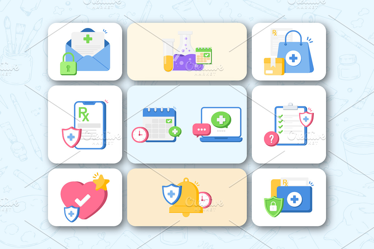 Health Documents, a Healthcare Illustration by pictranoosa_studio (Photo 3 of 3)