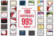 Ultimate Certificate Bundle, a Stationery Template by Curve Design (Thumbnail 1 of 83)