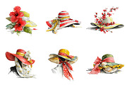 Whimsical Summer Hat Clipart, an Illustration by DreamPrint404 (Thumbnail 3 of 7)
