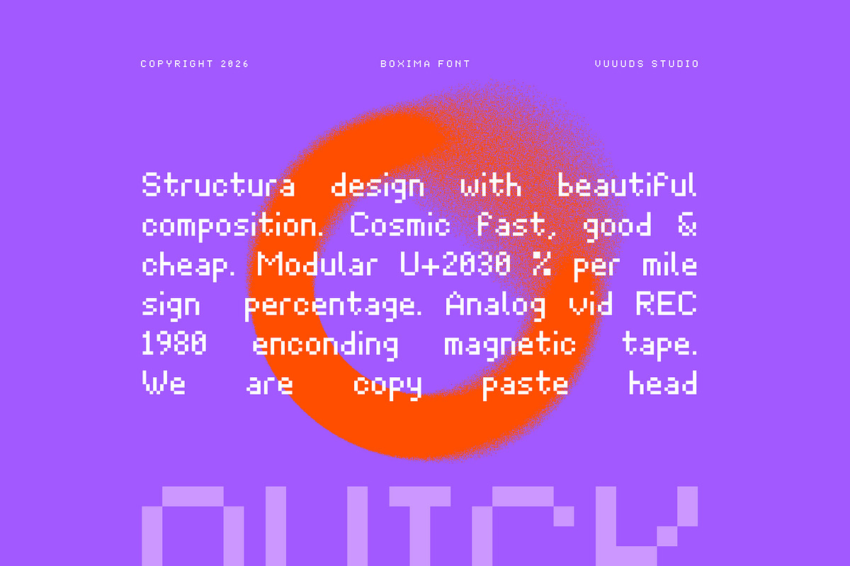 Boxima, a Sans Serif Font by vuuuds (Photo 5 of 5)