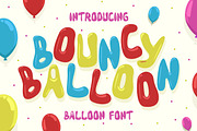 Bouncy Balloon - Balloon Font, a Font by PutraCetol Studio (Thumbnail 1 of 5)
