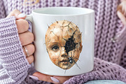 Creepy Dolls Halloween Bundle, an Illustration by Pixels.Craft (Thumbnail 4 of 7)