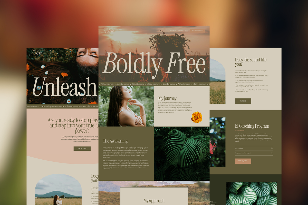 Squarespace 7.1 Template for Coach, a Squarespace Template by Soul Mission Studio (Photo 4 of 10)
