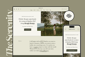 Therapist Squarespace Template