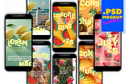 Colorful 3D Fruit Social Media Pack, a Social Media Template by McLittle Stock (Thumbnail 1 of 6)