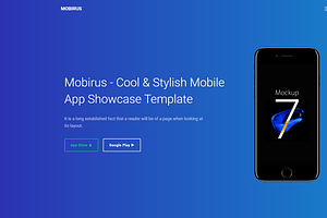 Mobirus - Landing Page Template