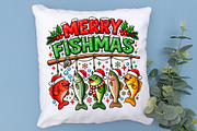 Merry Fishmas Funny Christmas PNG, an Object Graphic by Zahyl Studio (Thumbnail 7 of 7)