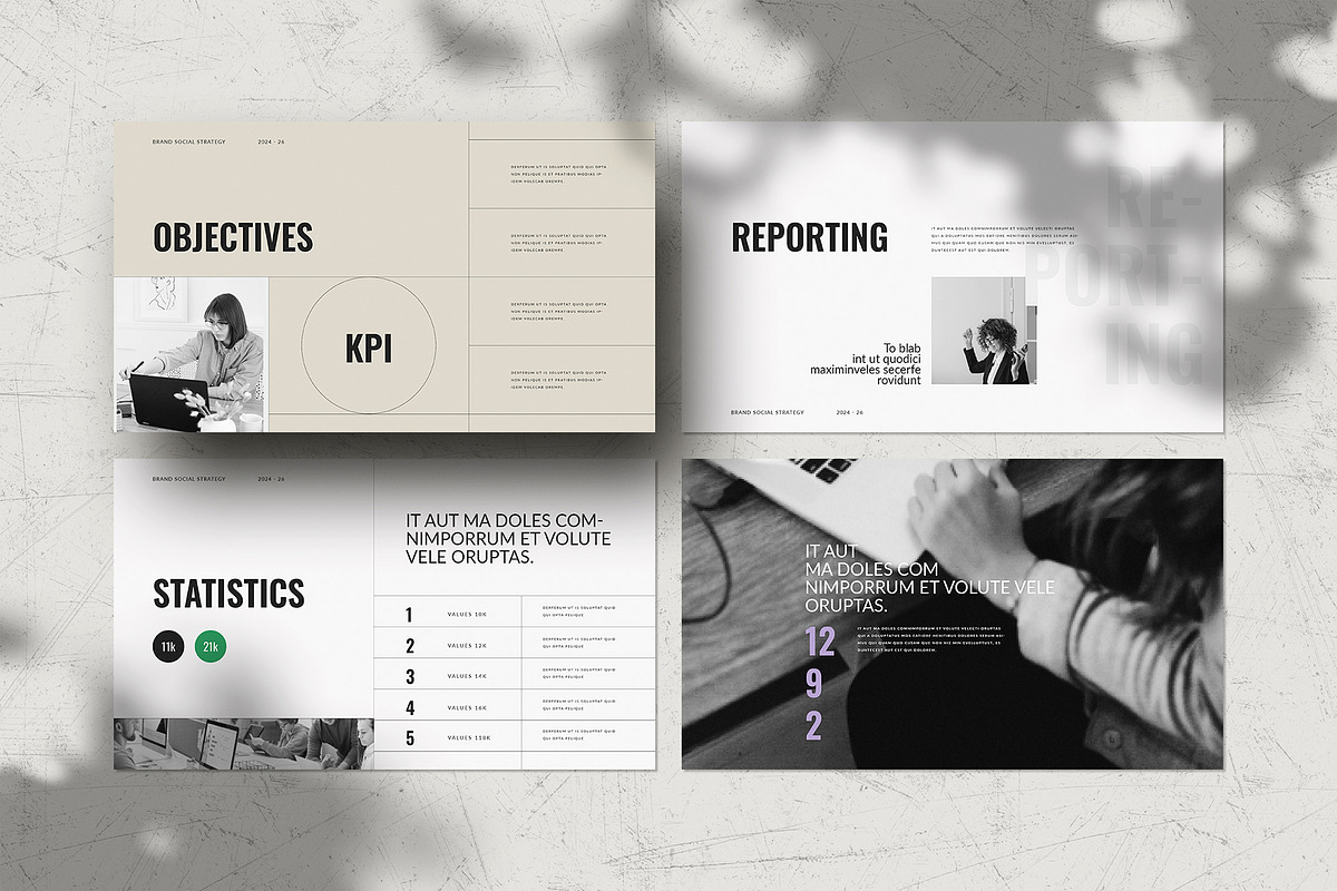 Social Media Strategy Template, a Presentation Template by WhiteGraphic (Photo 4 of 7)