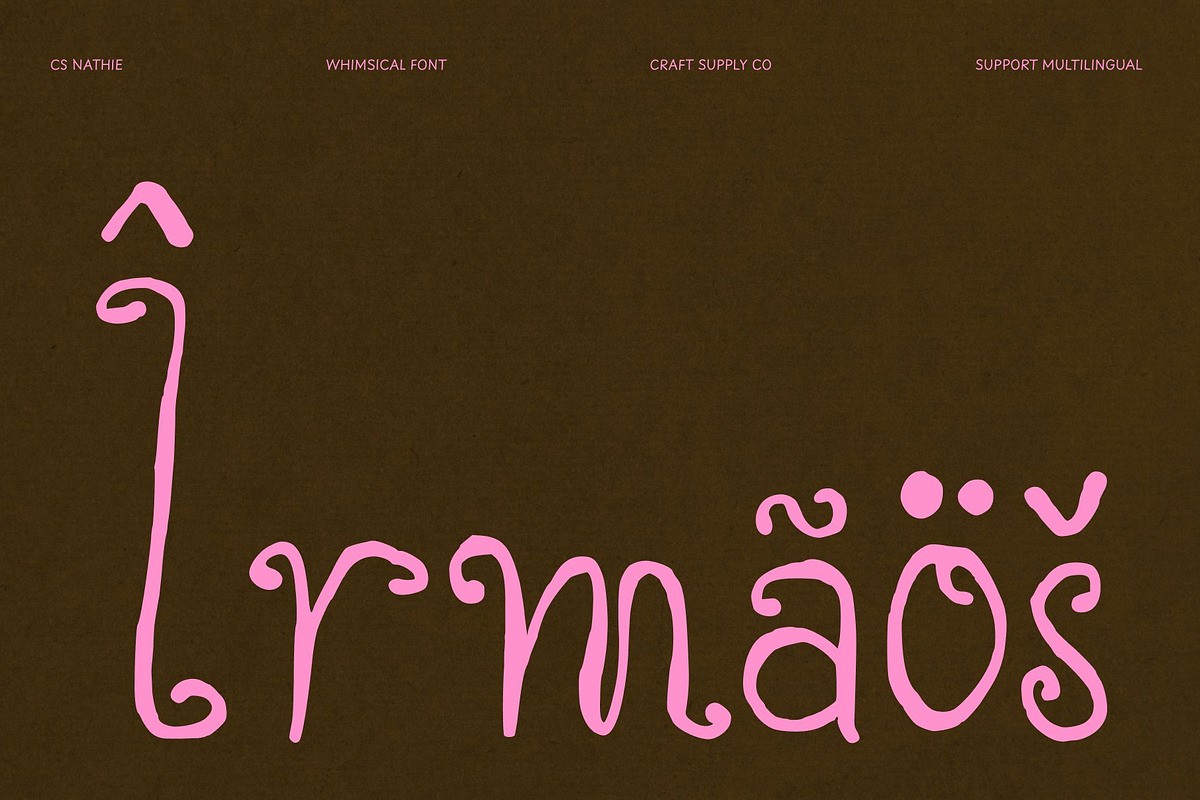 CS Nathie, a Handwritten Font by Craft Supply Co. (Photo 7 of 8)