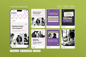 Purple Creative Instagram Post, a Social Media Template by Izdihaar_Studio