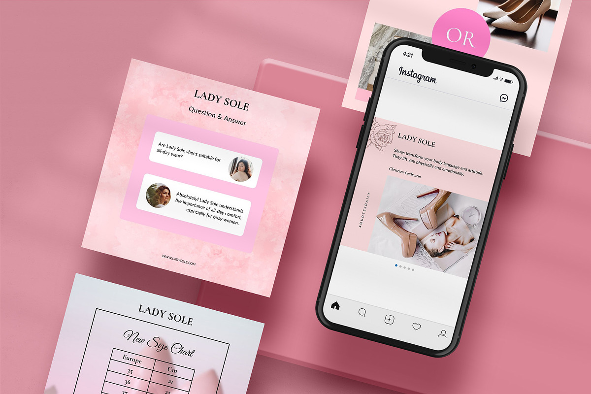 Lady Sole | Shoe Shop Canva Template, a Social Media Template by prajapixels (Photo 5 of 6)