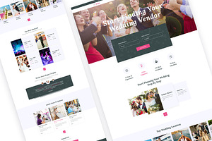 Wedding Vendor- Landing Page