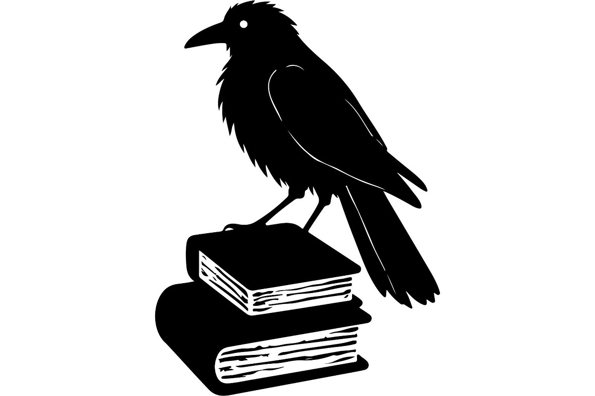 Raven on Books SVG Bundle, an Object Graphic by Designer_Momina (Photo 1 of 19)