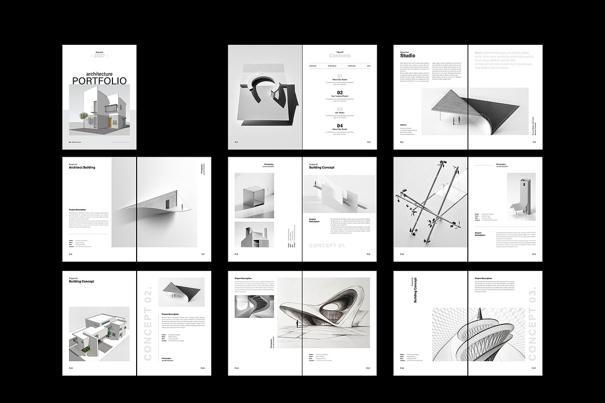Professional Portfolio Template, a Brochure Template by NorthPeak (Photo 12 of 13)