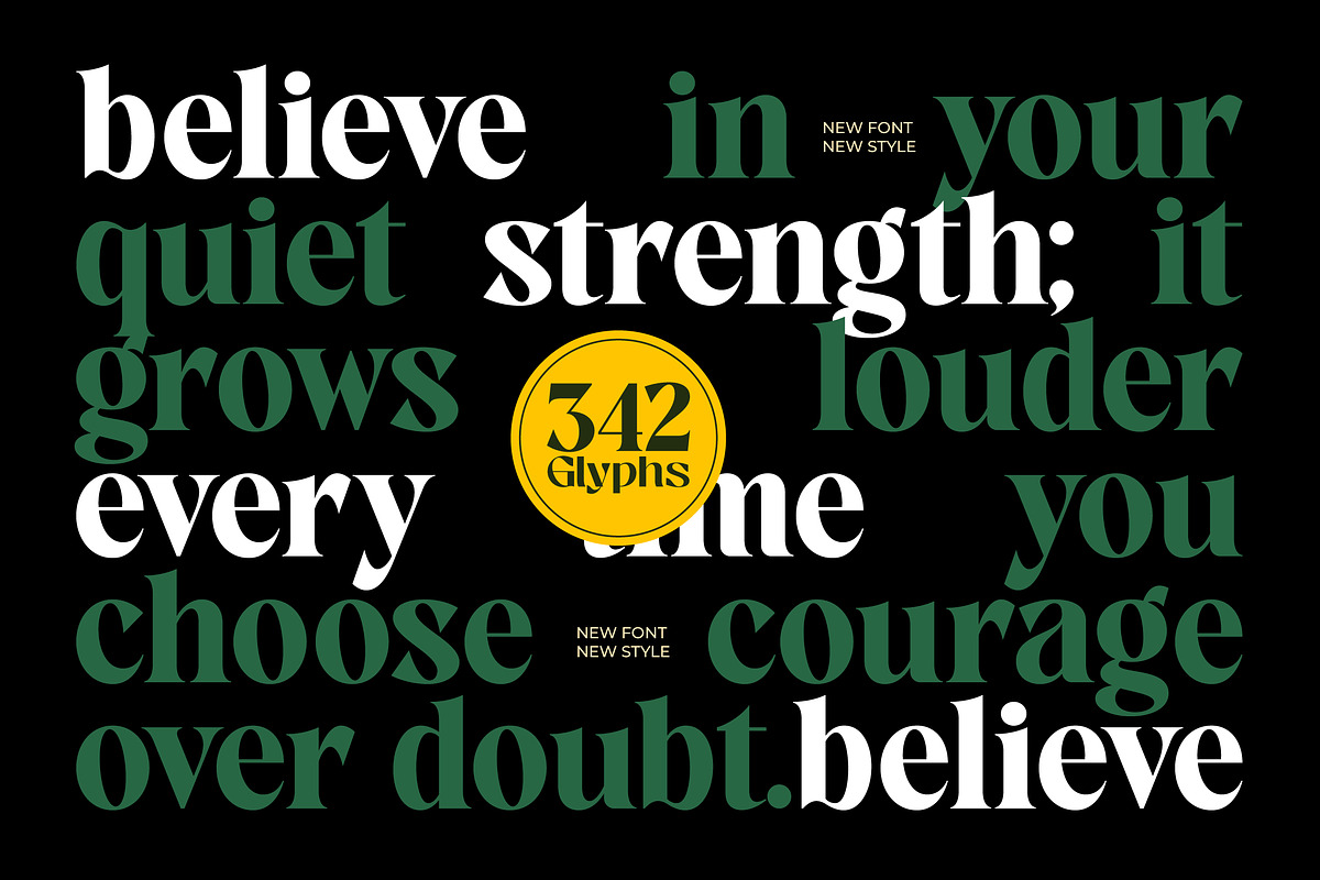 Avingal New Serif Bold Display, a Serif Font by AmorfaType (Photo 3 of 11)