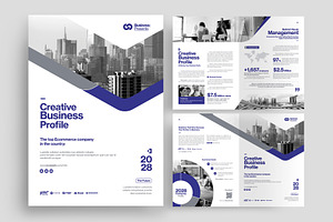 Corporate Bi-Fold Brochure Template