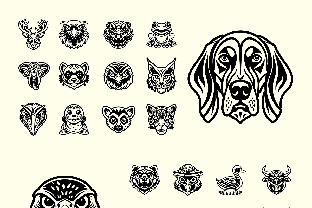 Animals and Birds Glyph Icon Set, a Solid Icon by Creative Stall (Photo 6 of 8)