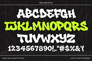 Toxic Riot - Dripping Graffiti Font, a Blackletter Font by figuree studio (Thumbnail 7 of 8)