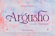 Argusho, a Serif Font by kerismaker (Thumbnail 1 of 12)