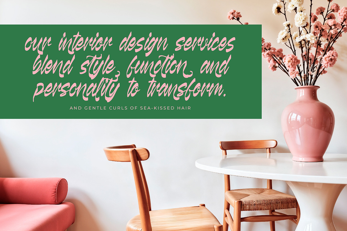 Kabetha Shelyne Bold Calligraphy, a Script Font by Letterena Studios Script (Photo 4 of 20)