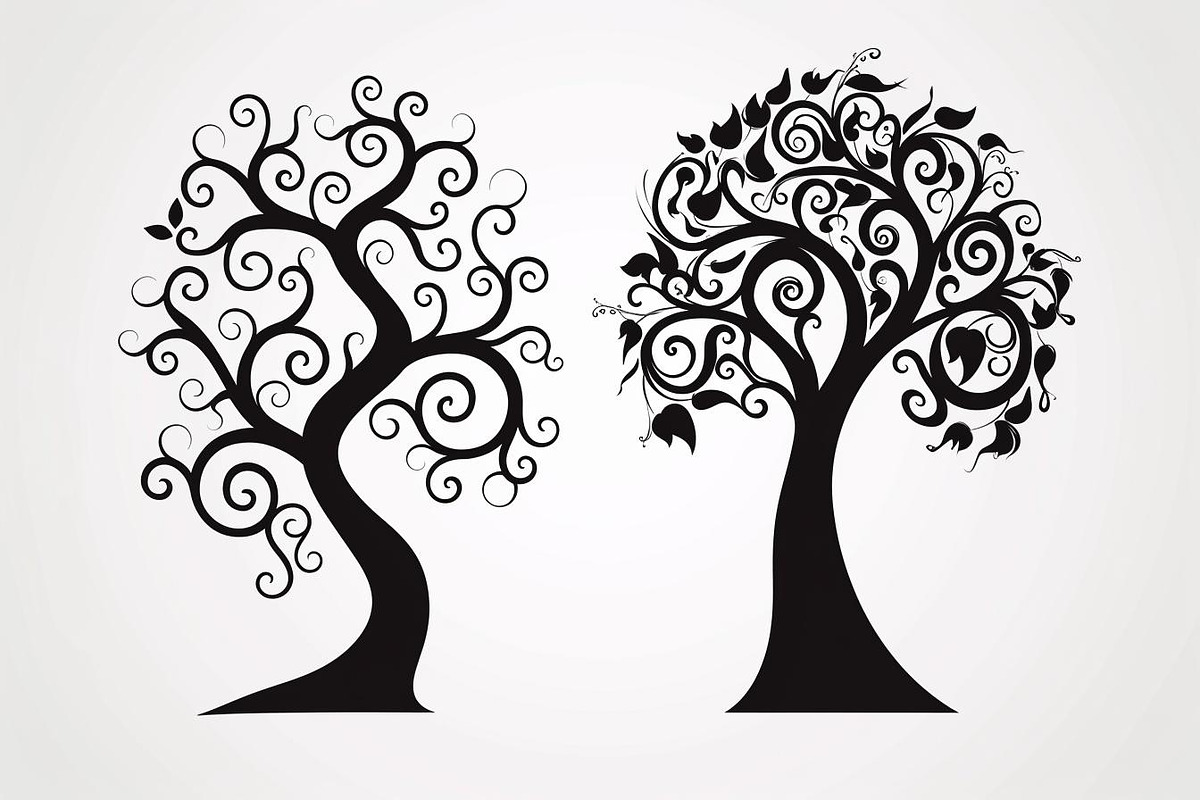 Tree Laser Cut Bundle | Decorative, an Object Graphic by jahid234 (Photo 6 of 9)