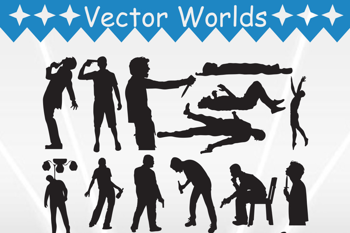 Suicide Svg, Man, Woman Svg, an Object Graphic by VectorWorlds (Photo 2 of 3)