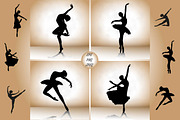 Silhouettes of a ballet dancer, an Illustration by naum_studio (Thumbnail 2 of 2)