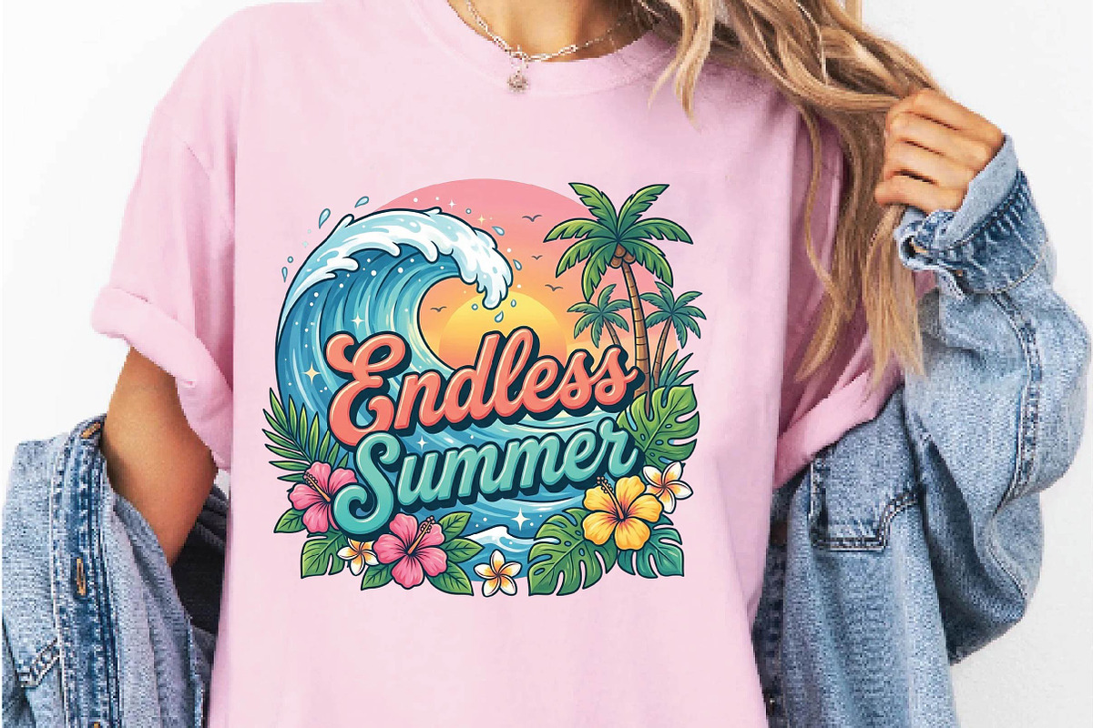 Beach Vacation Sublimation Design, a Seasonal Illustration by DreamPrint404 (Photo 4 of 6)