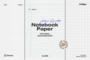 Notebook Paper Backgrounds, a Background Graphic by Bitstate Design (Thumbnail 1 of 3)