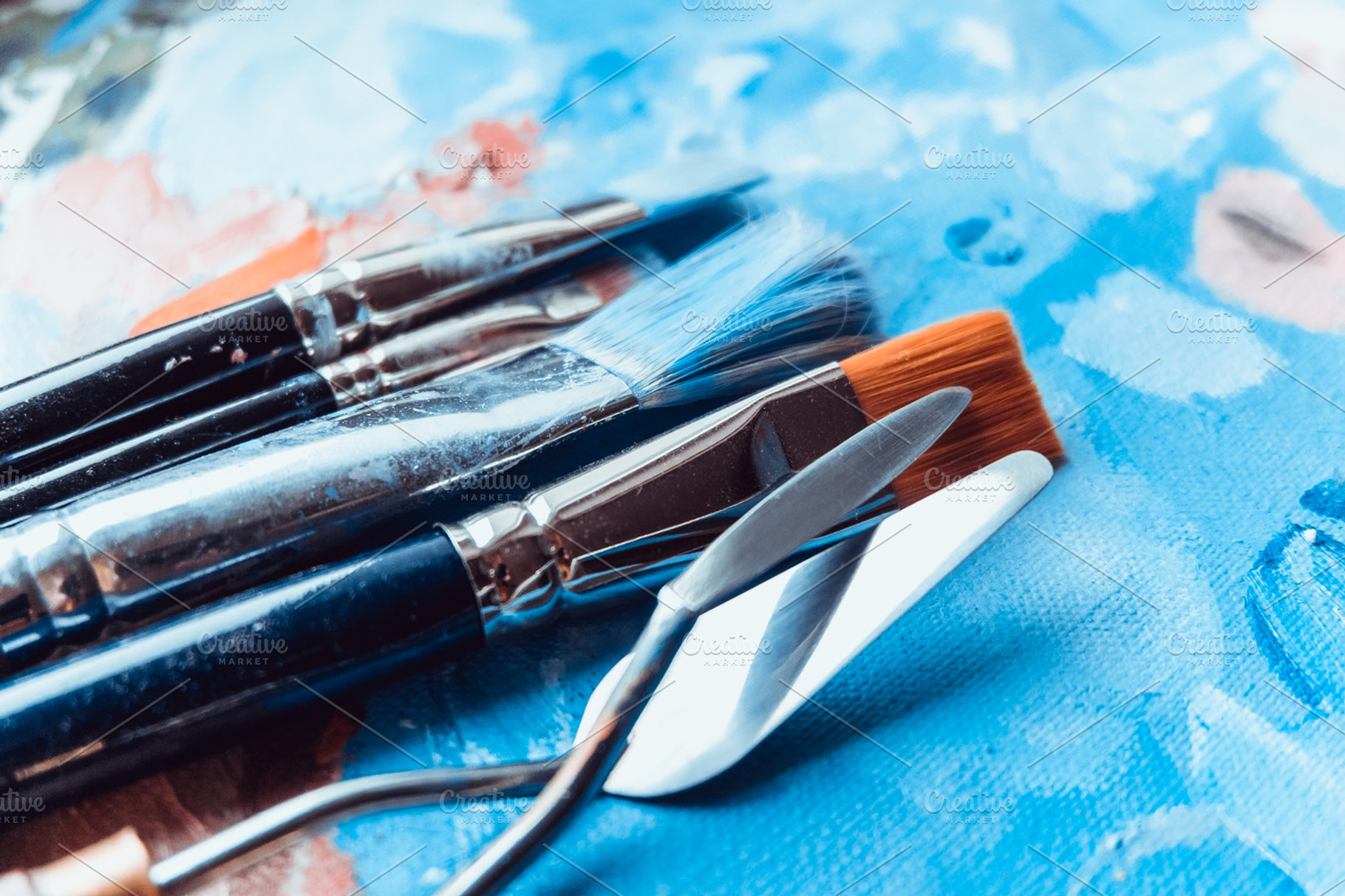 Artistic brushes featuring brushes, paints, and artist, an Arts & Entertainment Photo by Valeryia P.