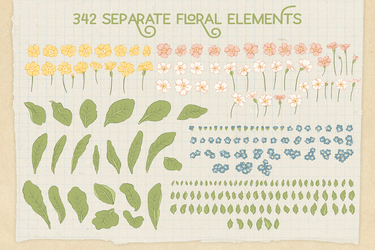 Vintage Spring Floral Patterns, a Pattern Graphic by PATTERNS etc. (Photo 18 of 19)