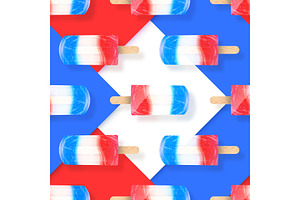 Ice cream seamless pattern