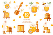Honey vector set, a Food Illustration by Alfmaler (Thumbnail 3 of 8)