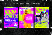 6 Flyers Night Party Template - PSD, a Flyer Template by Azruca (Thumbnail 1 of 3)