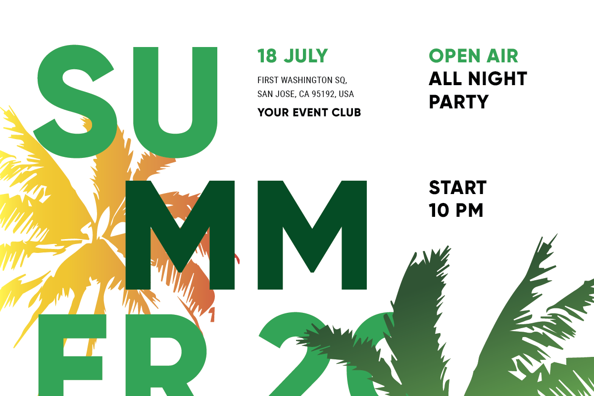 Summer Event Poster Template #4, a Flyer Template by Danil Polshin (Photo 5 of 9)