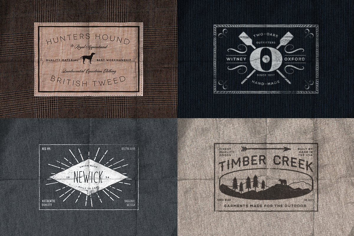 Custom Vintage Clothing Labels, a Branding & Logo Template by Ian Barnard (Photo 2 of 4)