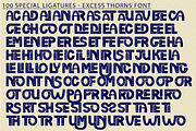 Excess Thorns - Playful Font, a Sans Serif Font by 177Studio (Thumbnail 7 of 8)